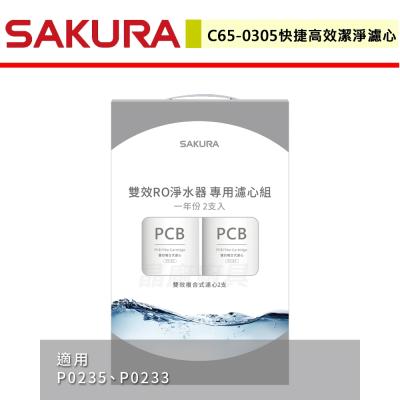 【櫻花SAKURA】F2192- 雙效RO淨水器專用濾心2支入(一年份)